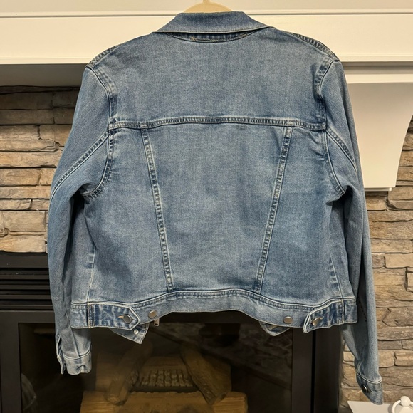 Divided H&M Zipper Jean Jacket, Size 14 - Picture 2 of 3
